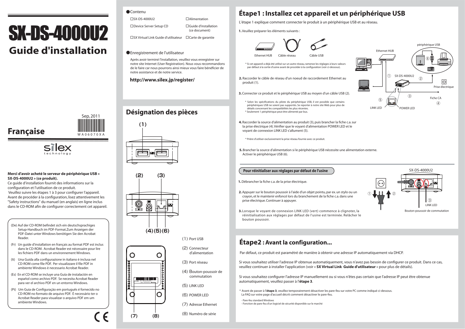 Silex Technology SX-DS-4000U2 Setup guide