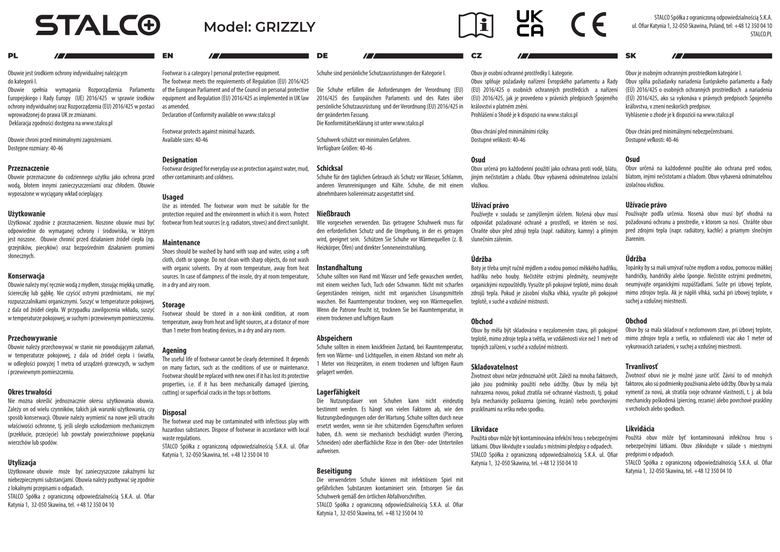 STALCO GRIZZLY User guide - ManualMachine.com