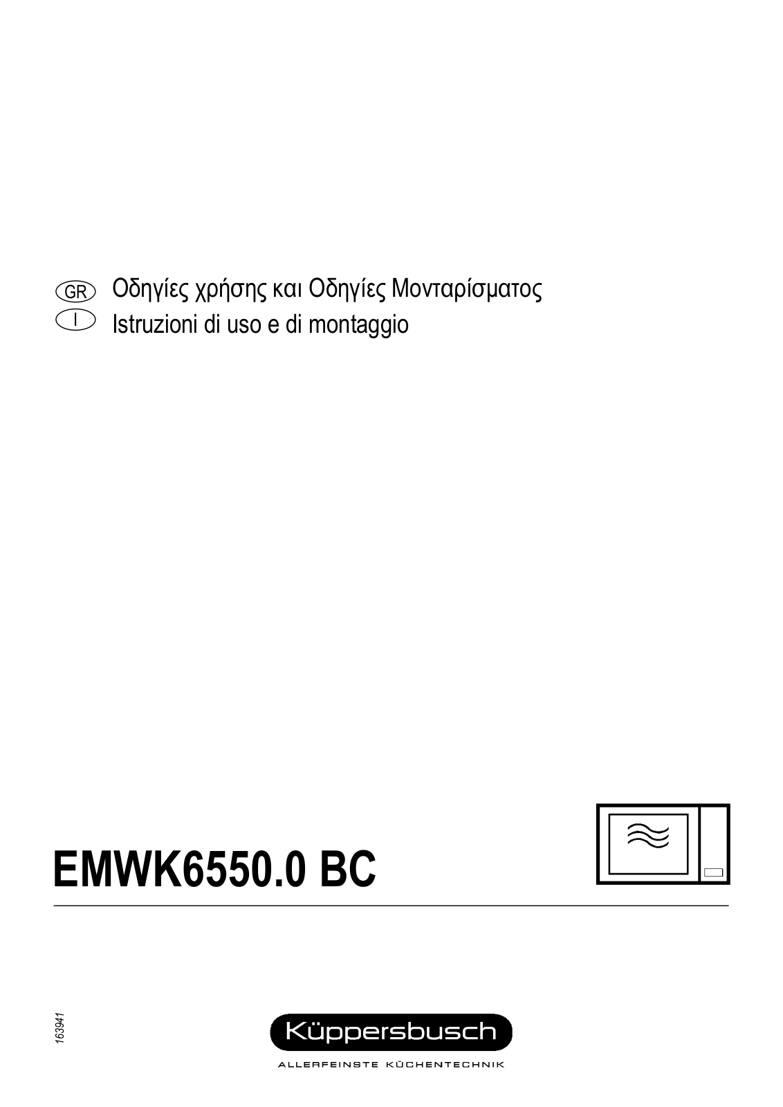 Kuppersbusch EMWK 6550.0 BC Instruction Manual