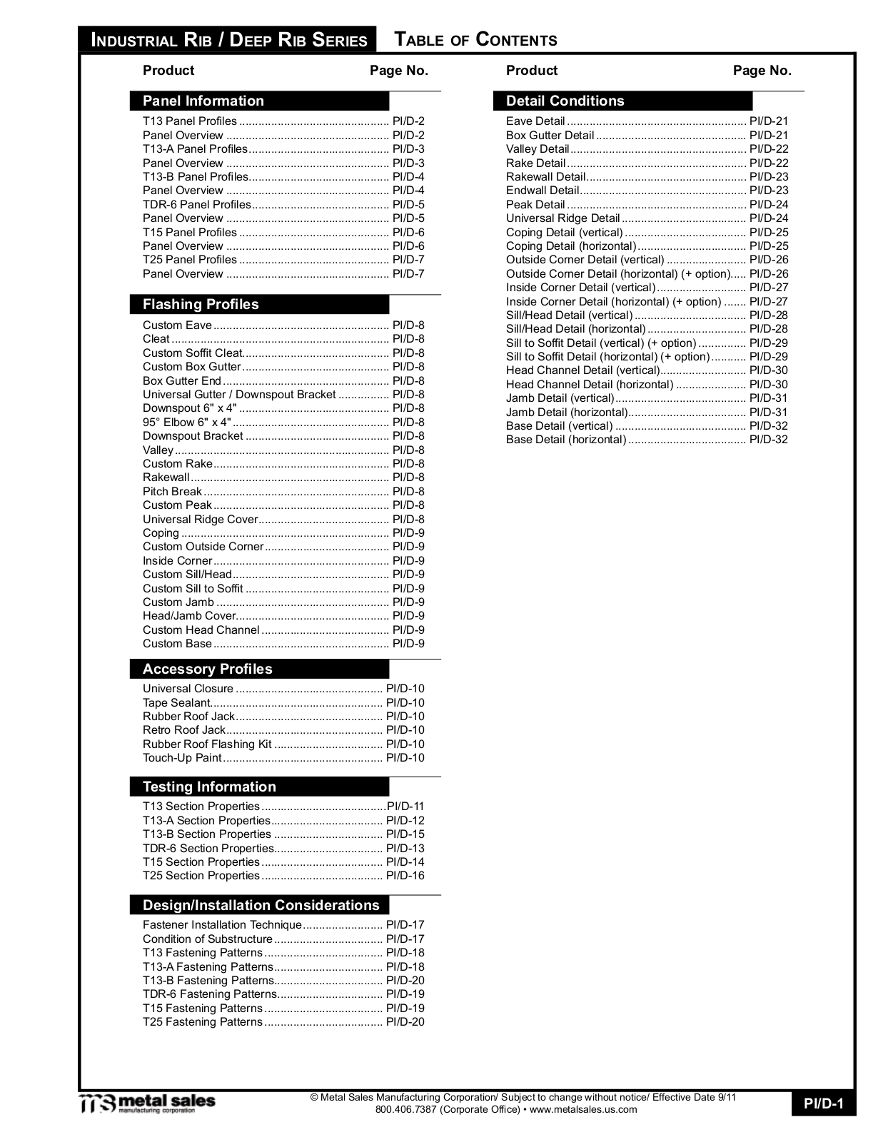 Metal Sales TDR-6 User Manual