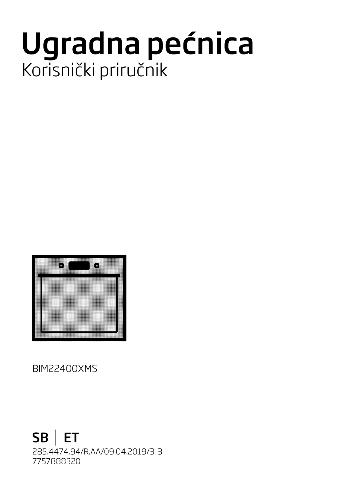 Beko BIM22400XMS User manual