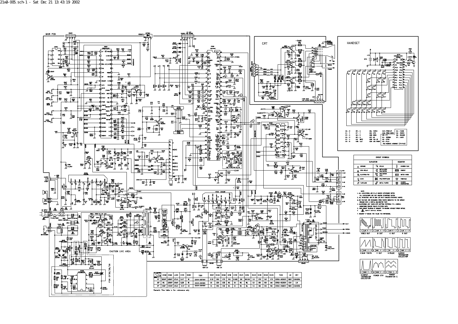 Erisson 2103 Schematics