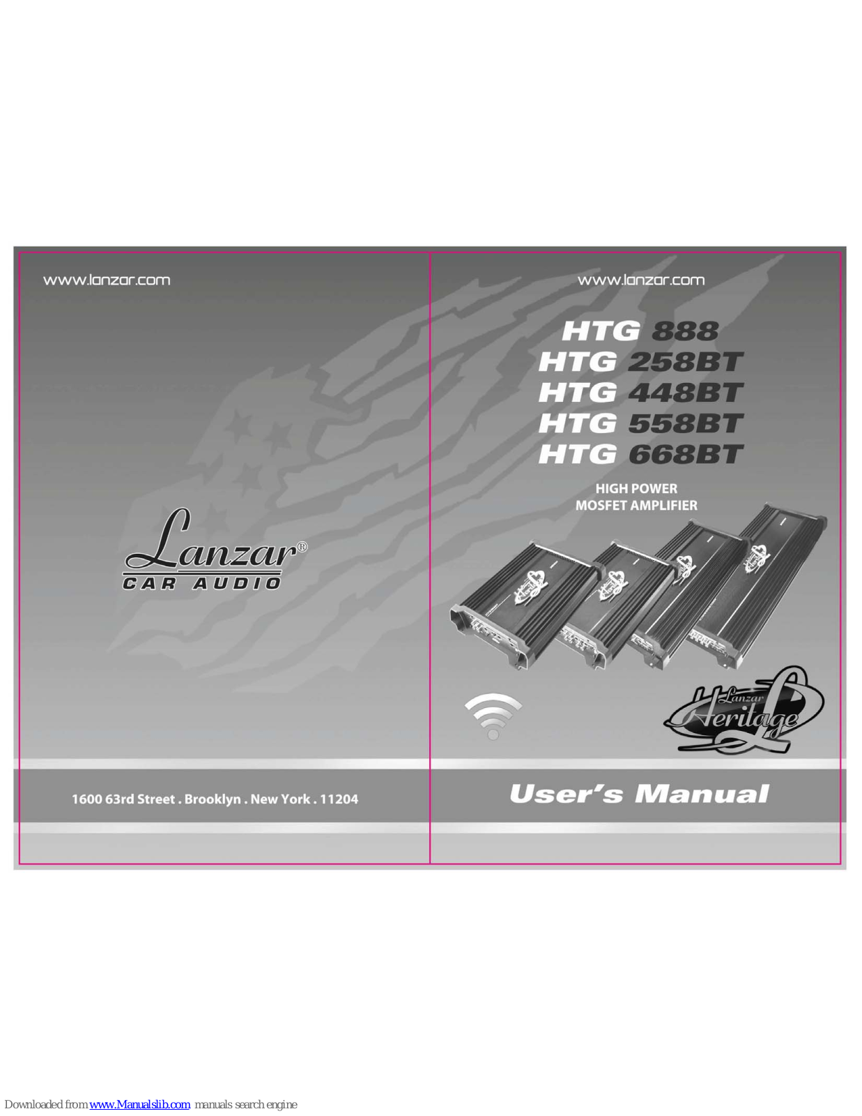 Lanzar HTG 258BT, HTG 448BT, HTG 558BT, HTG 668BT User Manual - ManualMachine.com