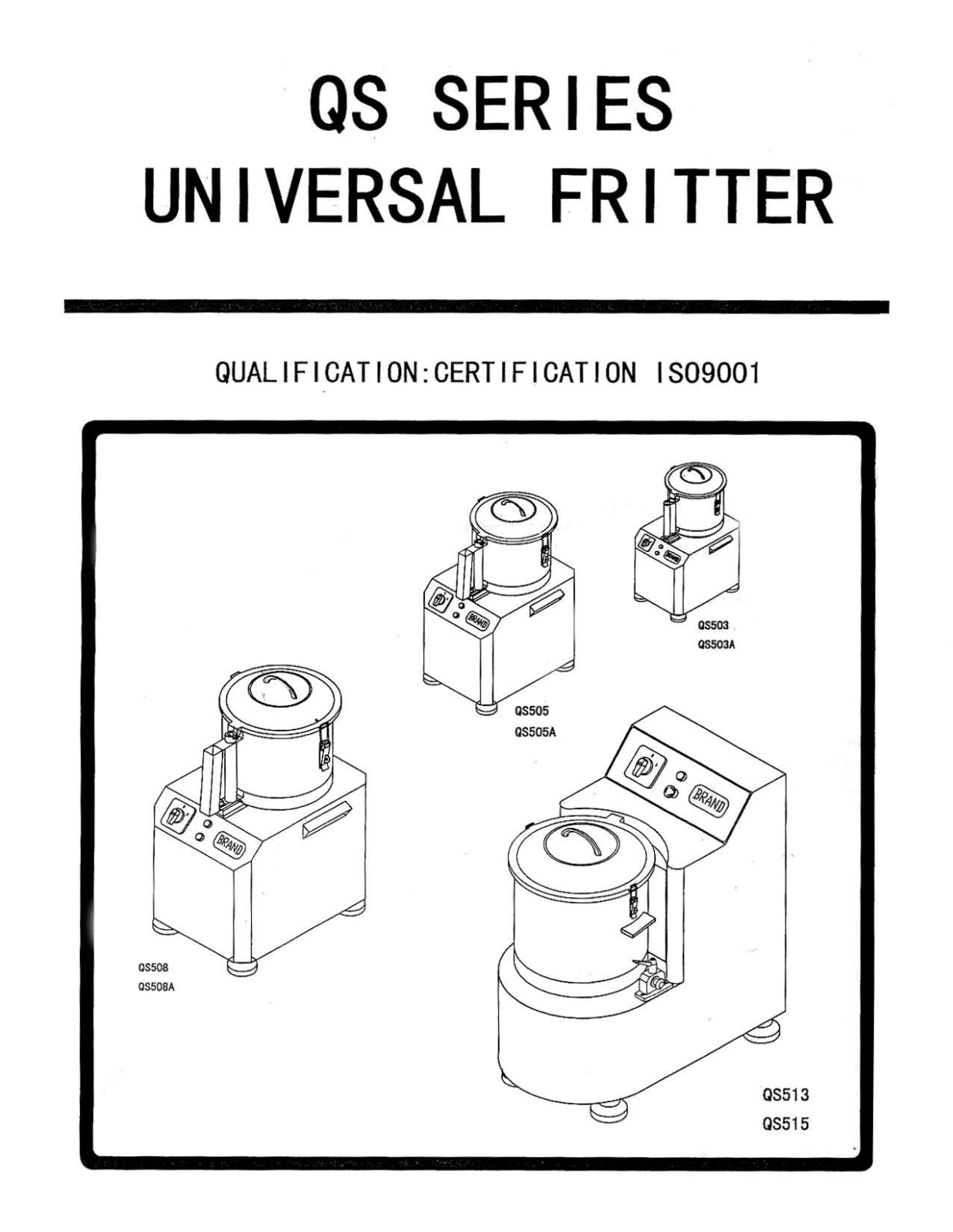 Omcan Food Machinery QS503 User Manual