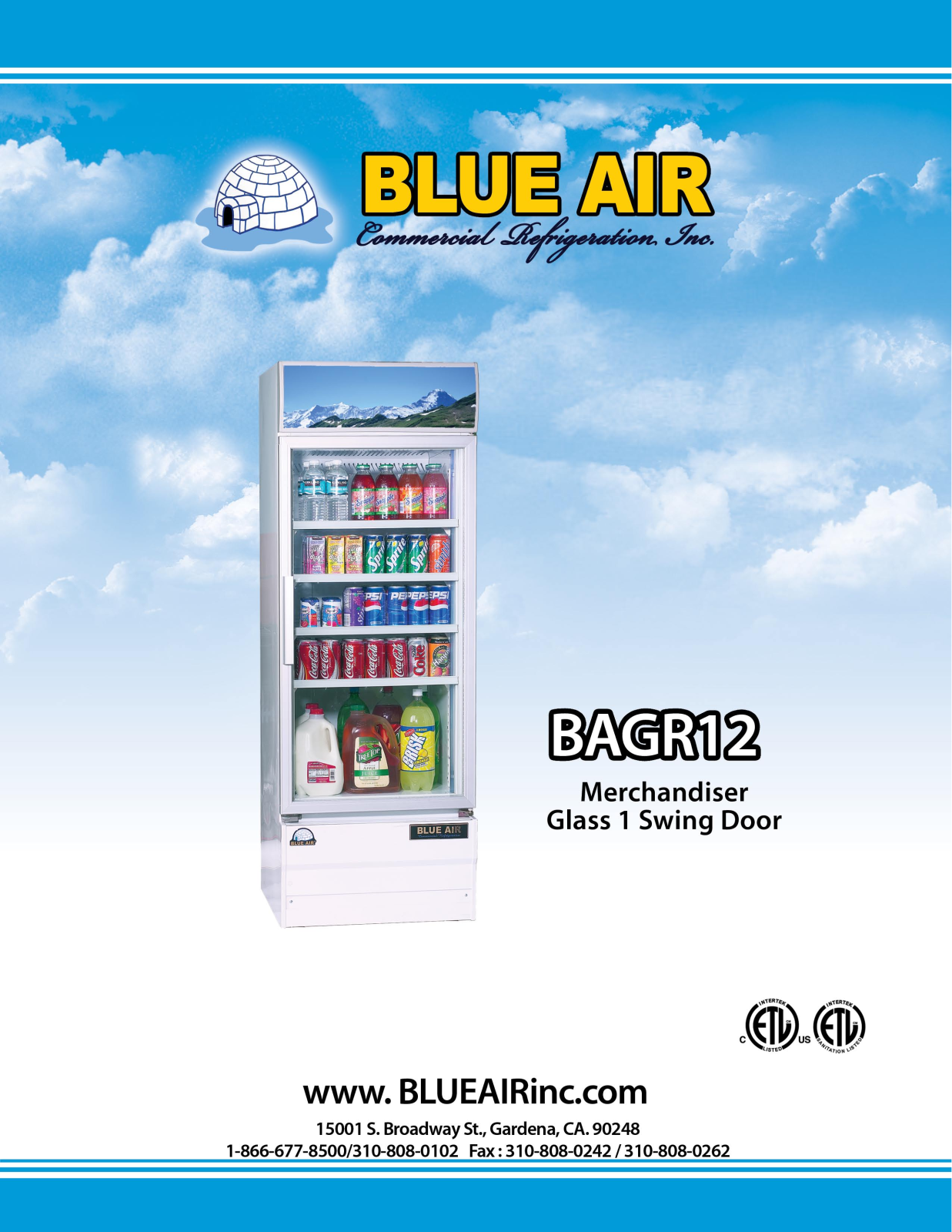 Blue Air BAGR12 User Manual