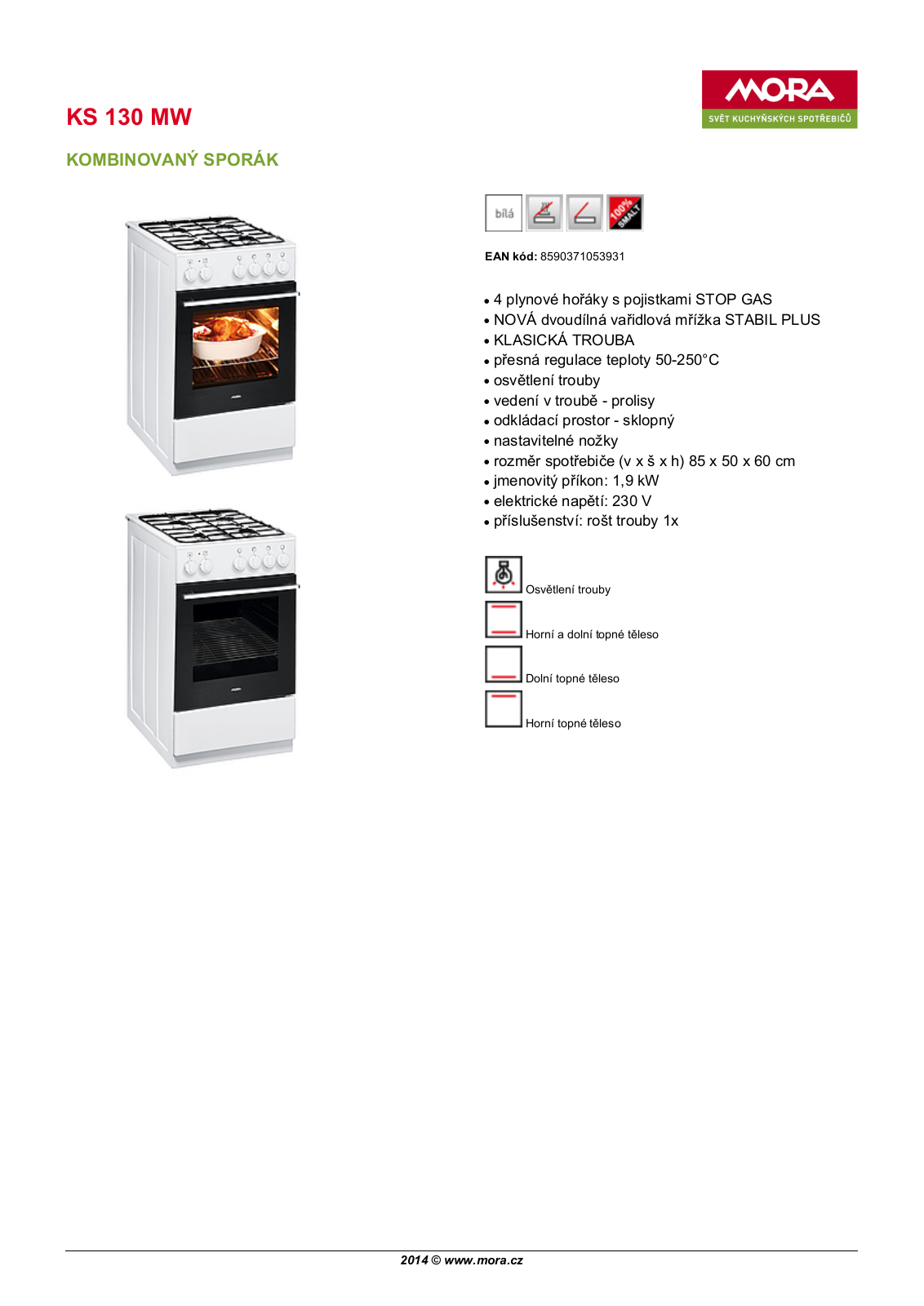 Mora KS130MW User Manual