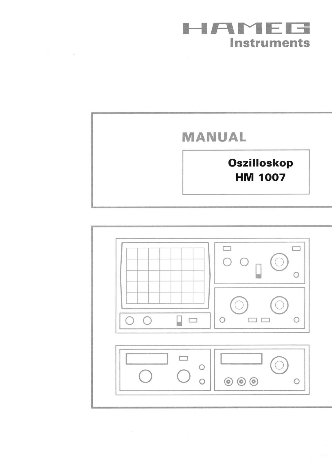 HAMEG HM1007 User Guide