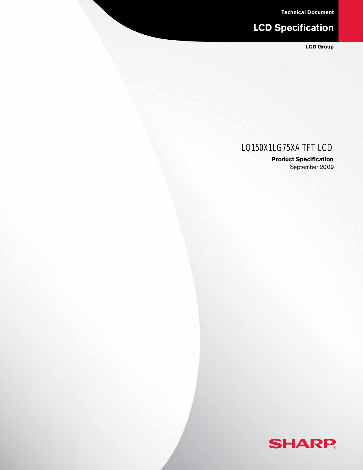 SHARP LQ150X1LG75XA Specification