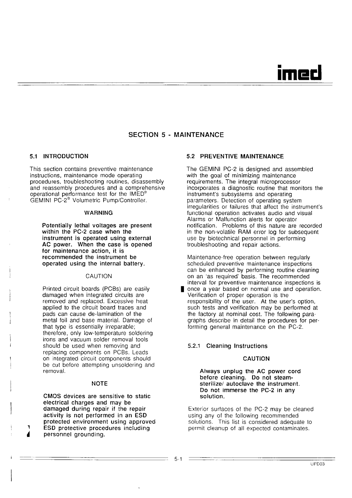 Imed Gemini PC-2 Error Codes - ManualMachine.com