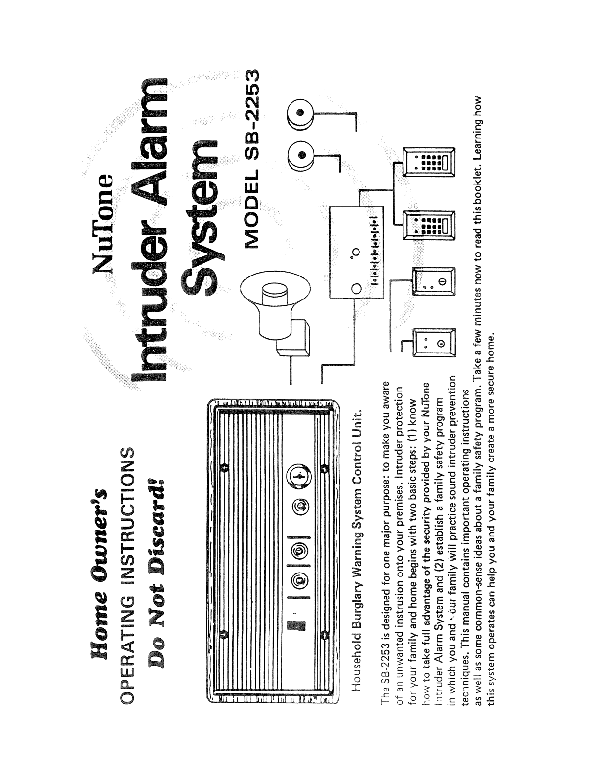 Nutech security SB-2253 User Manual