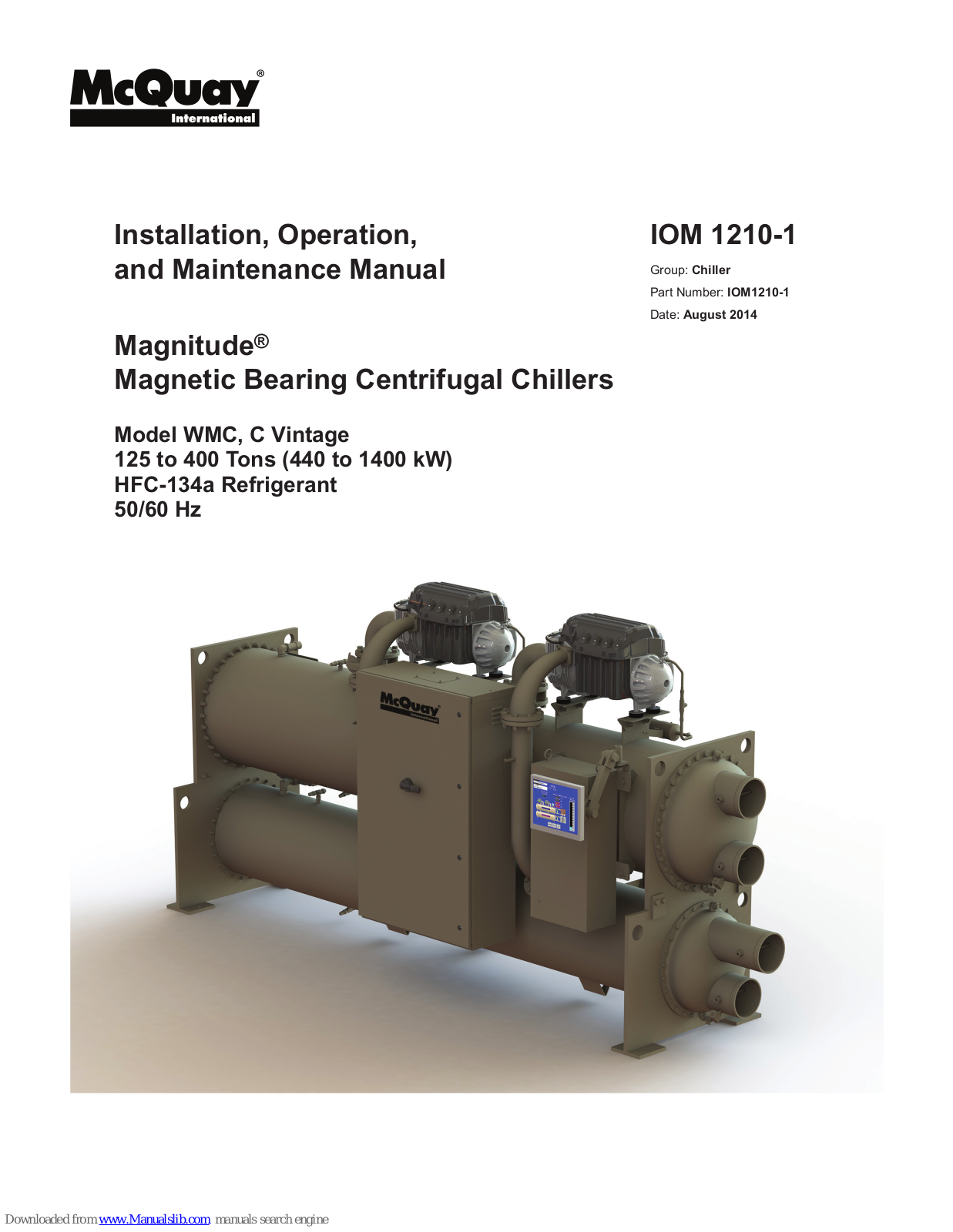 McQuay WMC, Magnitude WMC, Magnitude C Vintage Maintenance Manual