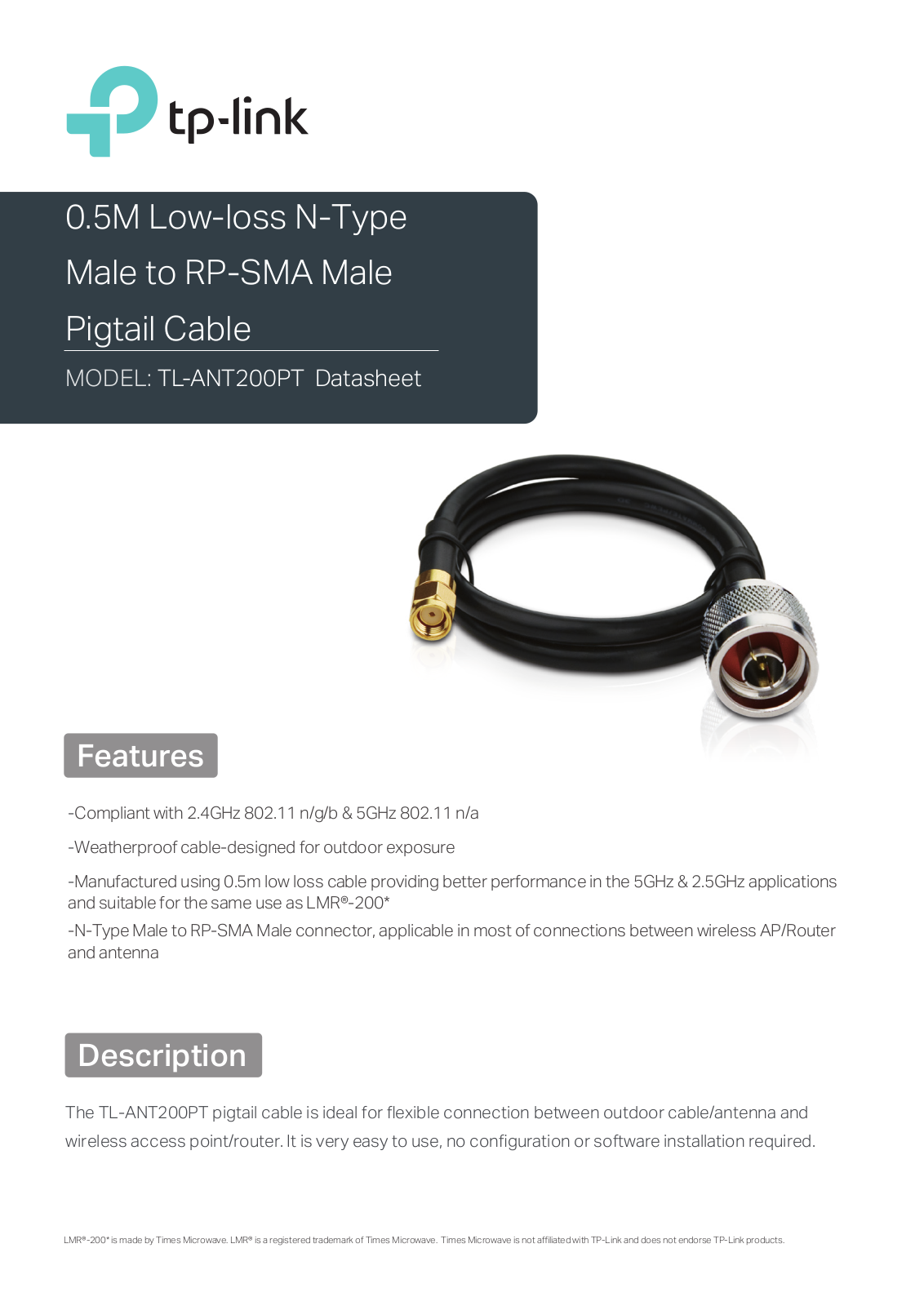 TP-Link TL-ANT200PT Product Overview