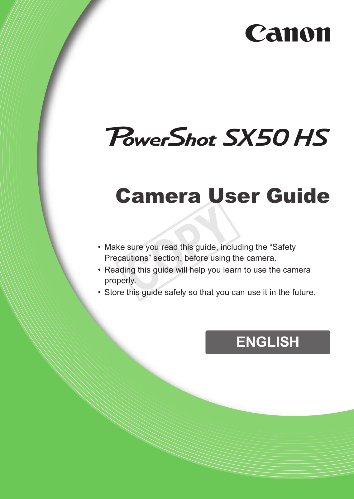 Canon 6352B001, SX50 HS User Manual