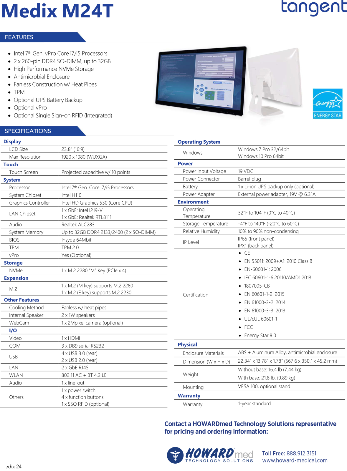 Howard M24T User Manual