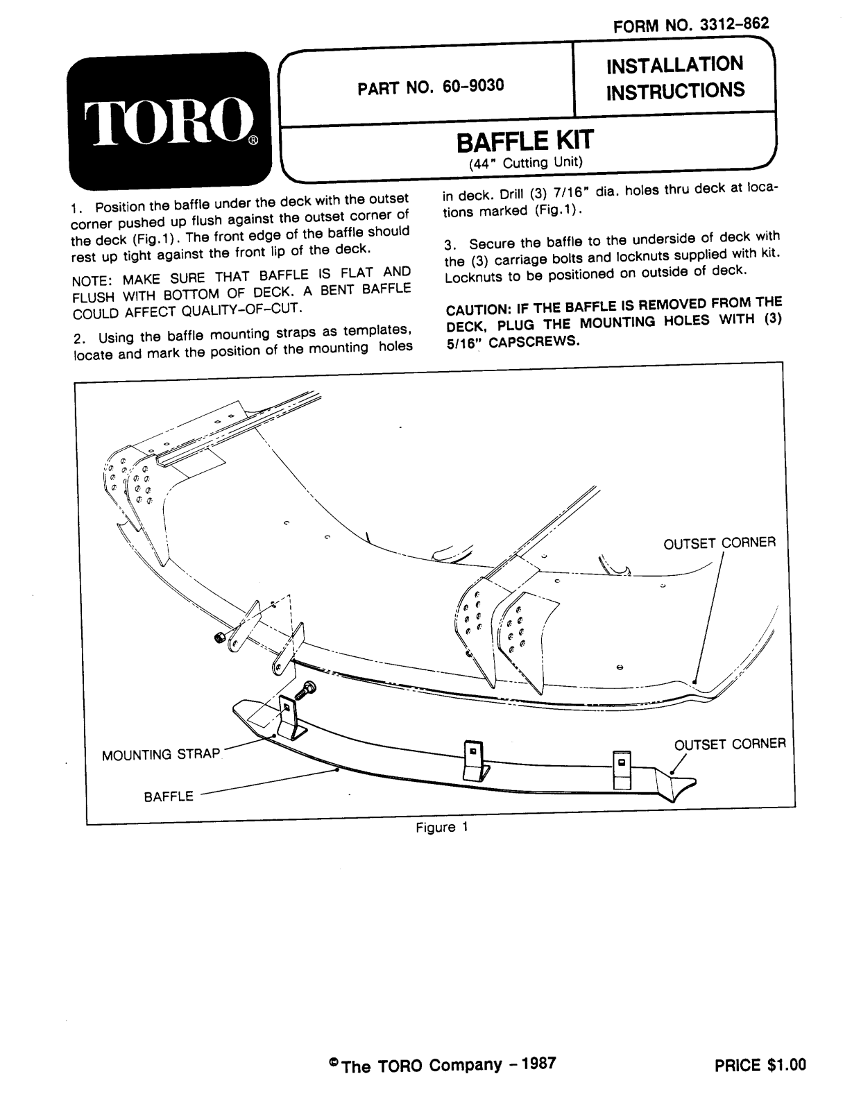 Toro 60-9030 Operator's Manual