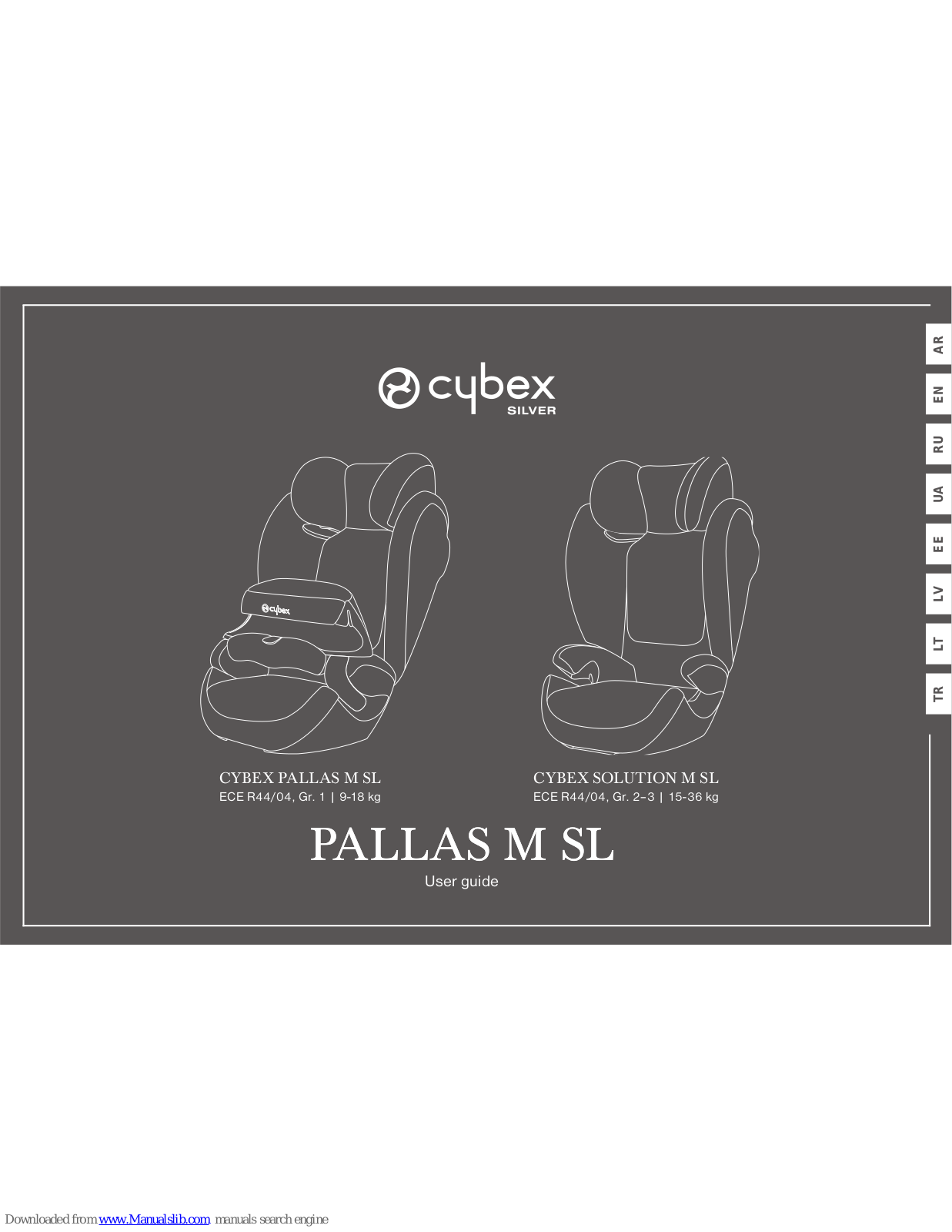 CYBEX PALLAS M SL, SOLUTION M SL User Manual