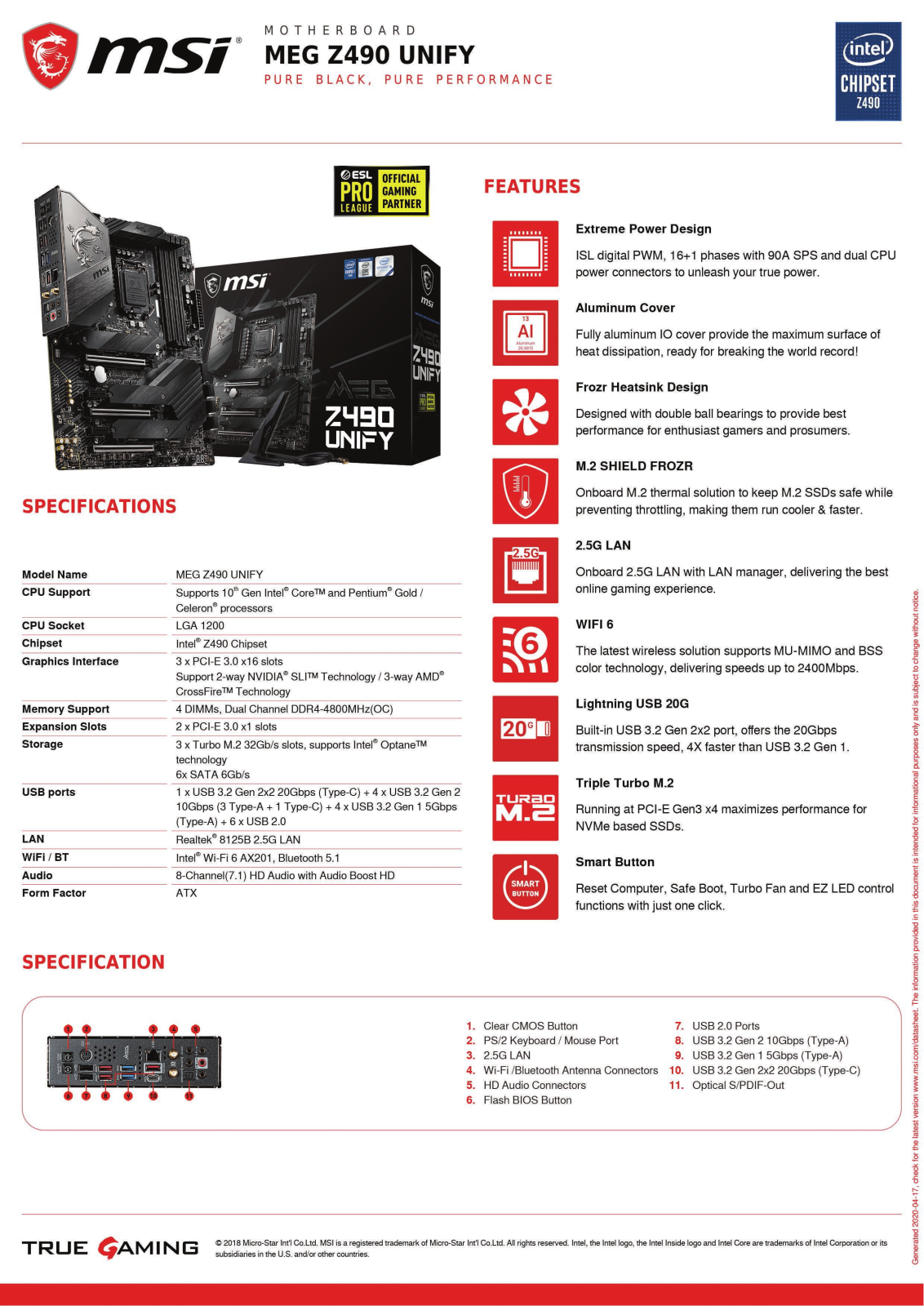 MSI MZ490 Unify Service Manual