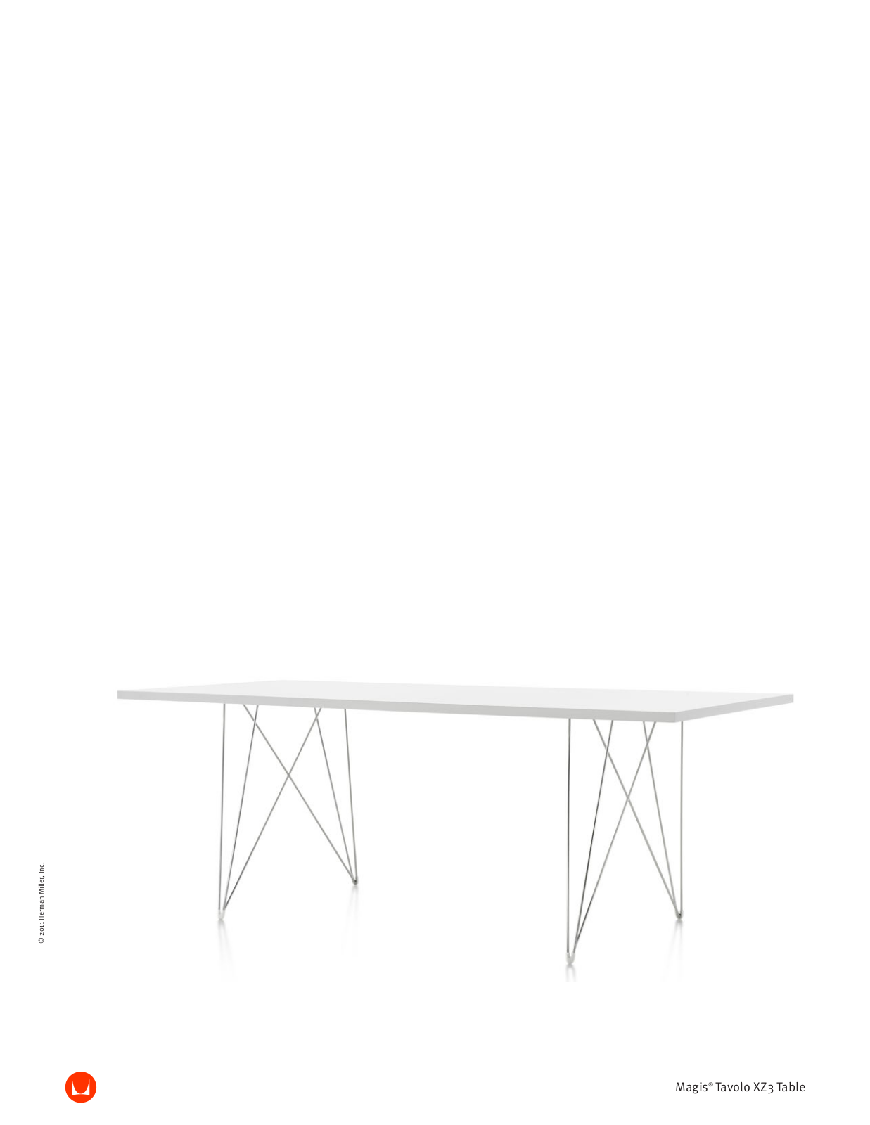 Herman Miller Tavolo XZ3 Table User Manual