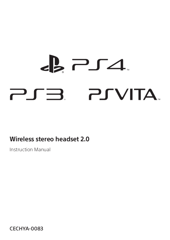 Sony PS4 User Manual