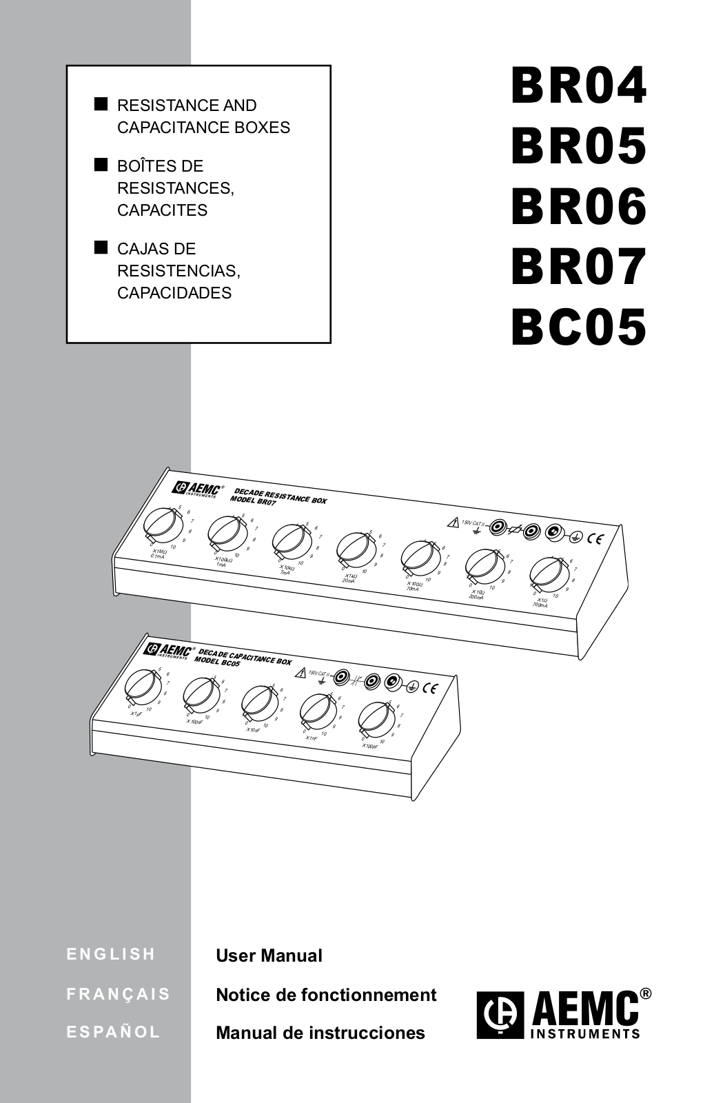 Aemc instruments BR07, BR05, BR04, BC05, BR06 User Manual