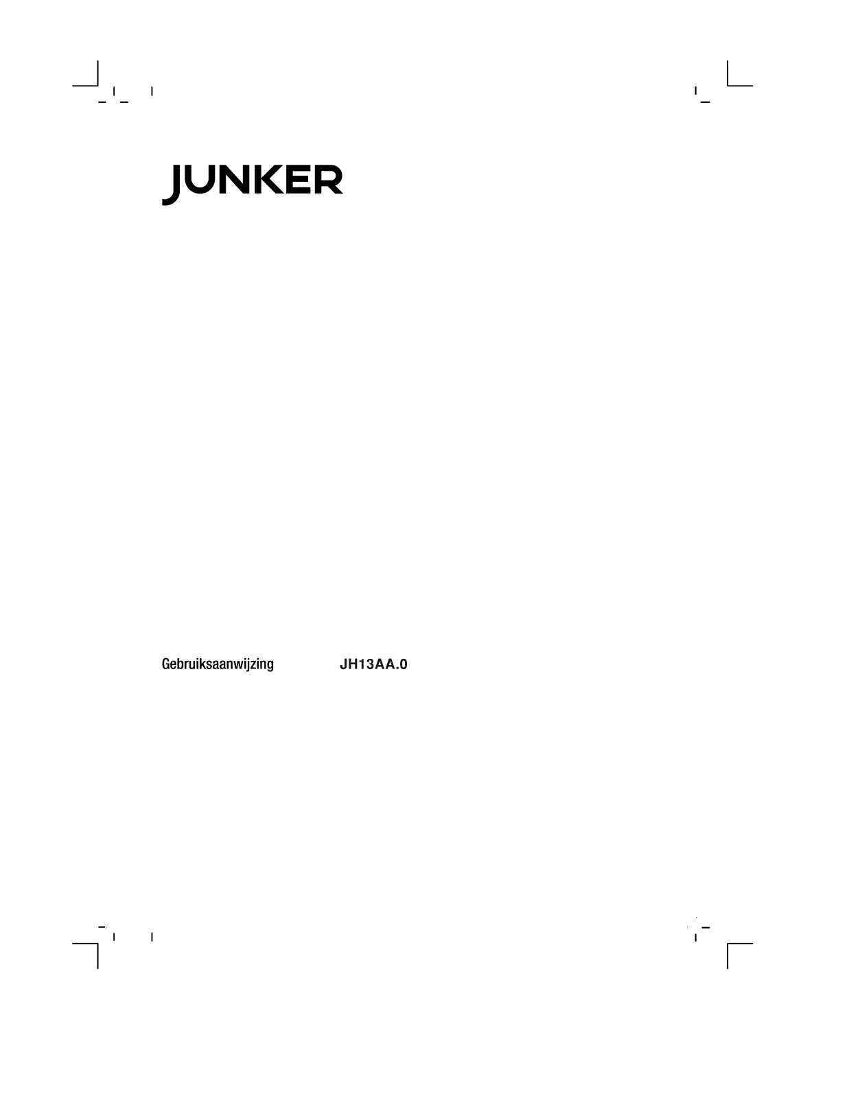 Siemens JH13AA50 User Manual