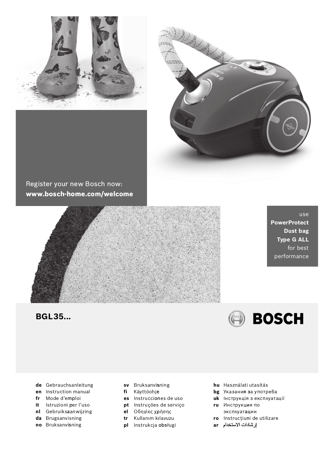 Bosch BGL35110, BGL35MON6 User Manual