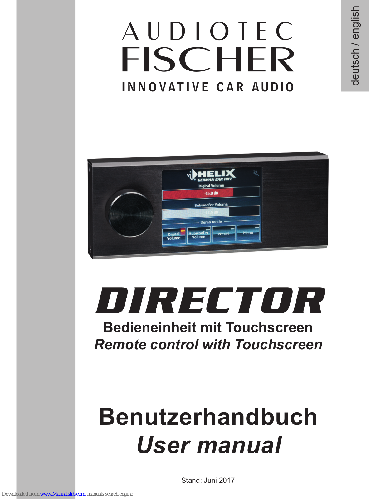Audiotec Fischer DIRECTOR User Manual - ManualMachine.com
