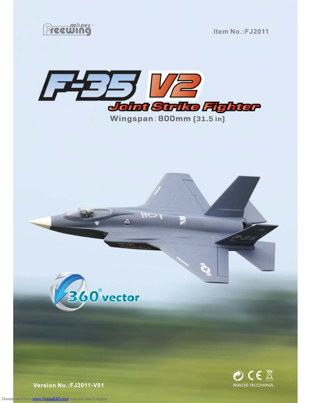 Freewing F-35 V2 FJ2011 User Manual