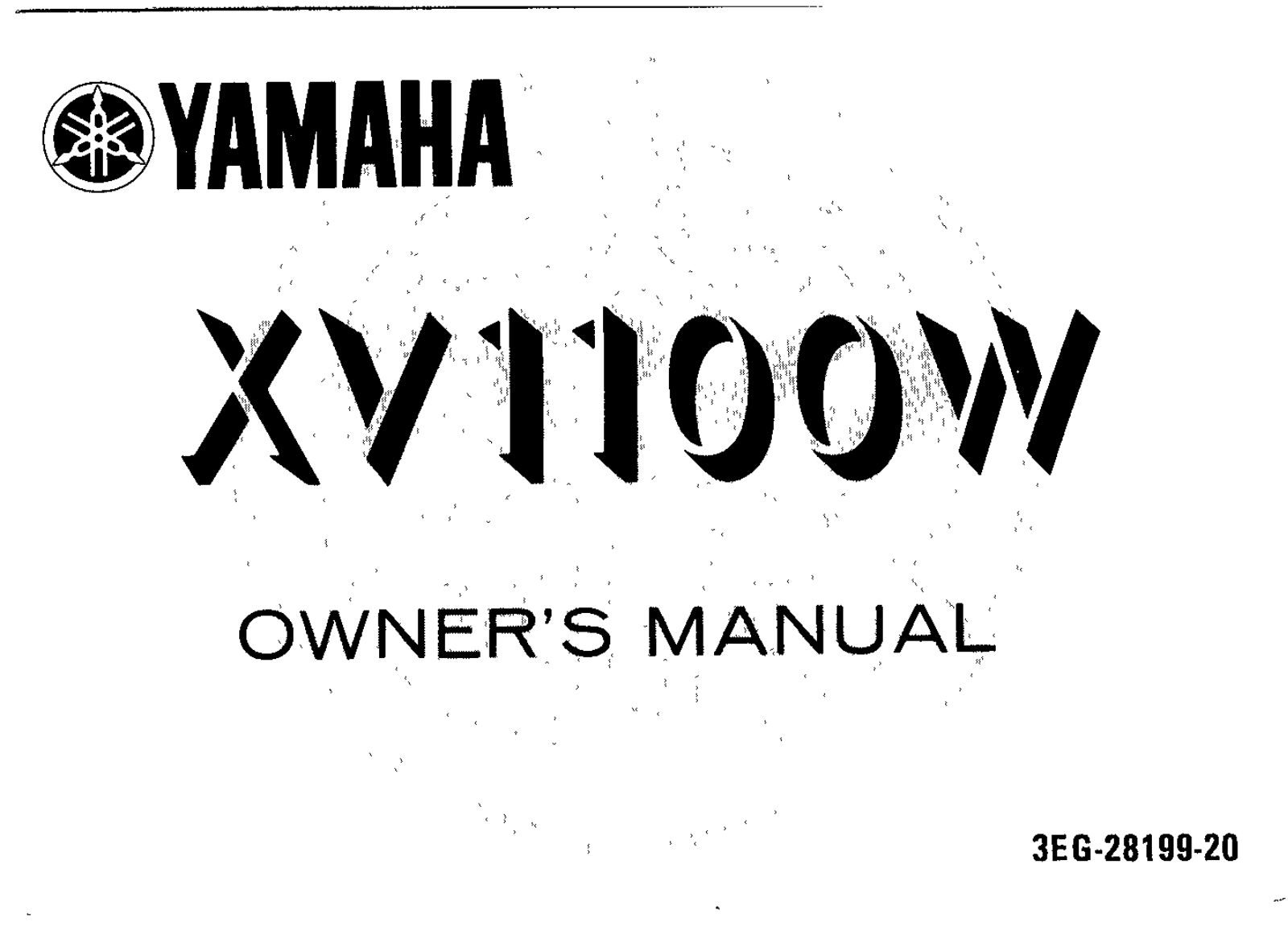 Yamaha XV1000 W 1989 Owner's manual