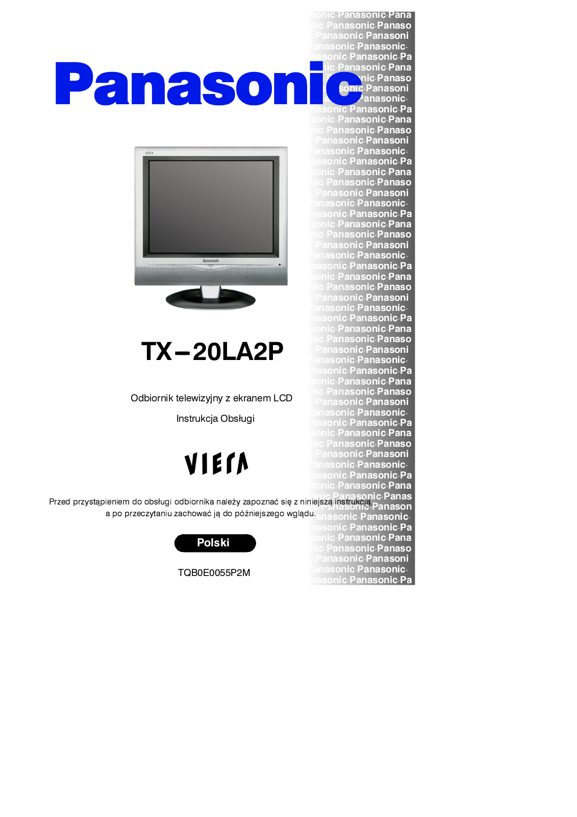 PANASONIC TX-20LA2P User Manual