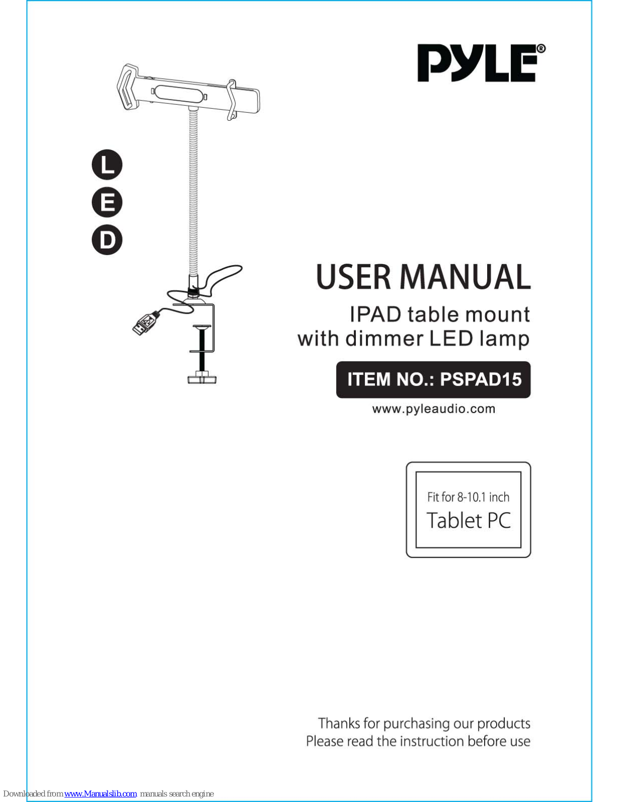 Pyle PSPAD15 User Manual - ManualMachine.com