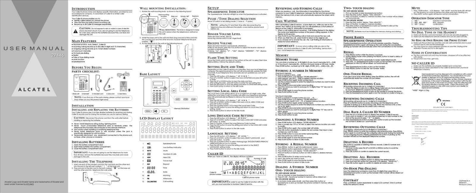 Alcatel 29446 EX User Manual