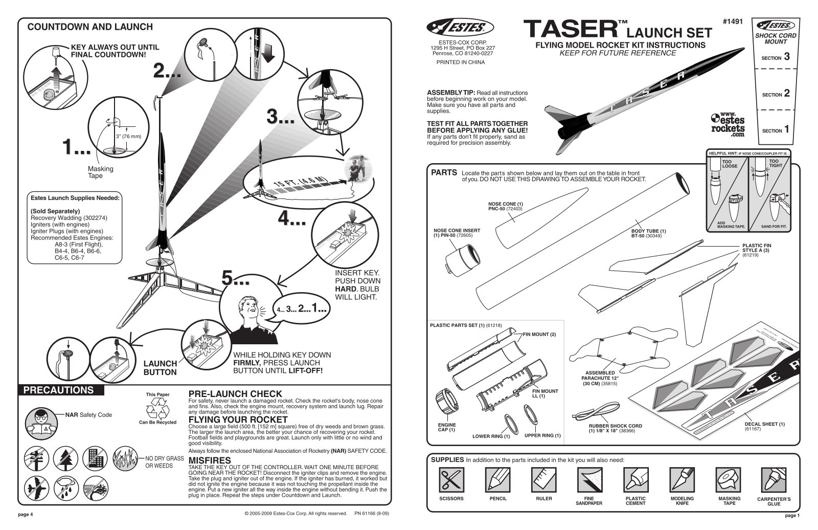 ESTES Taser User Manual