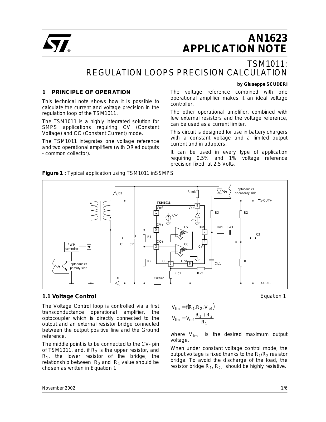 ST AN1623 Application note