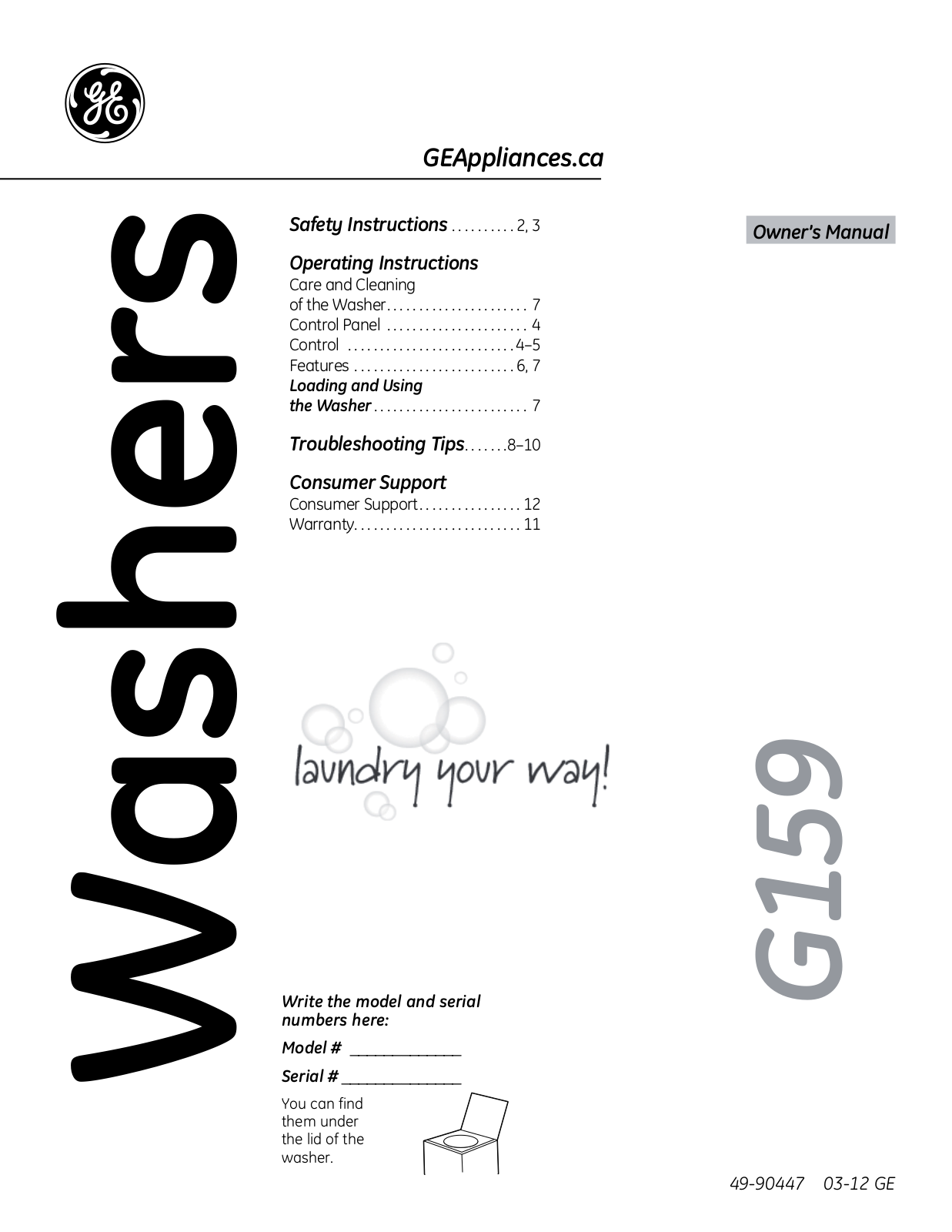 GE G1579 User Manual