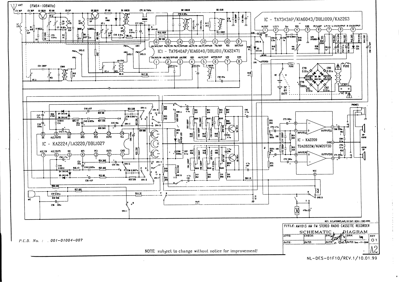 Vitek VT-3205 Schematic