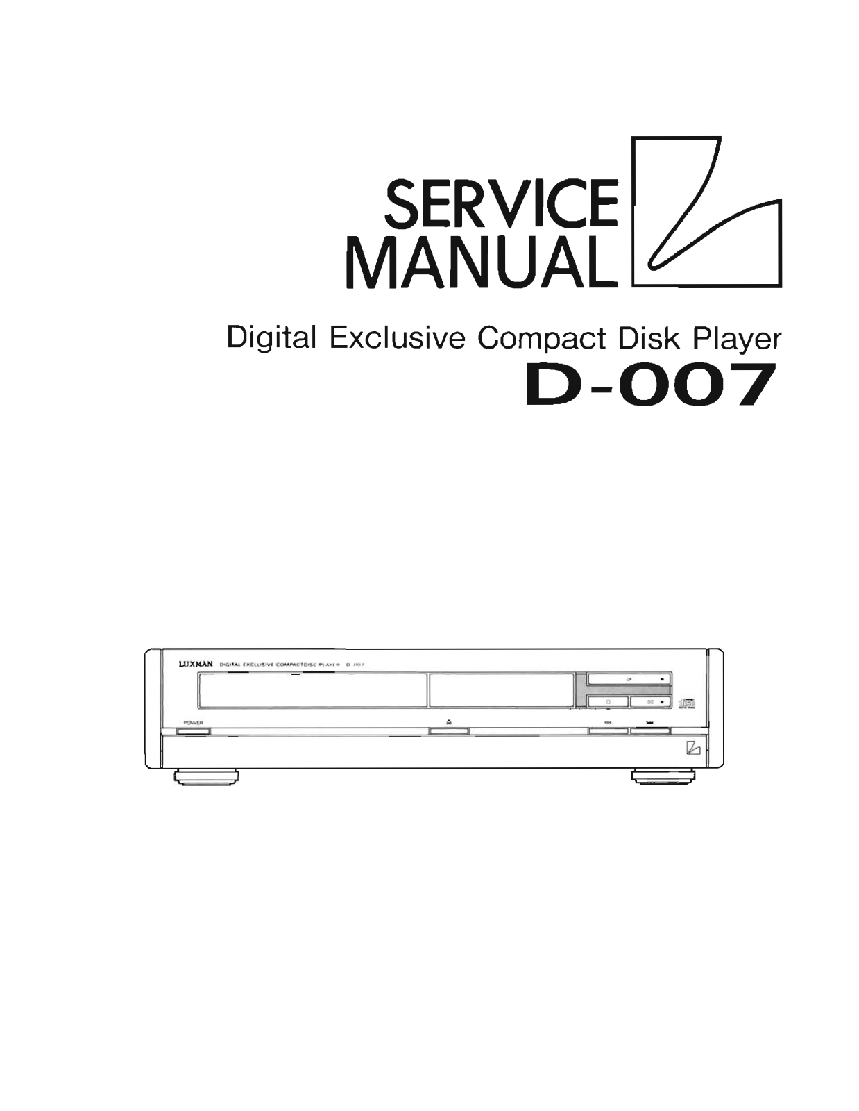 Luxman D-007 Service Manual