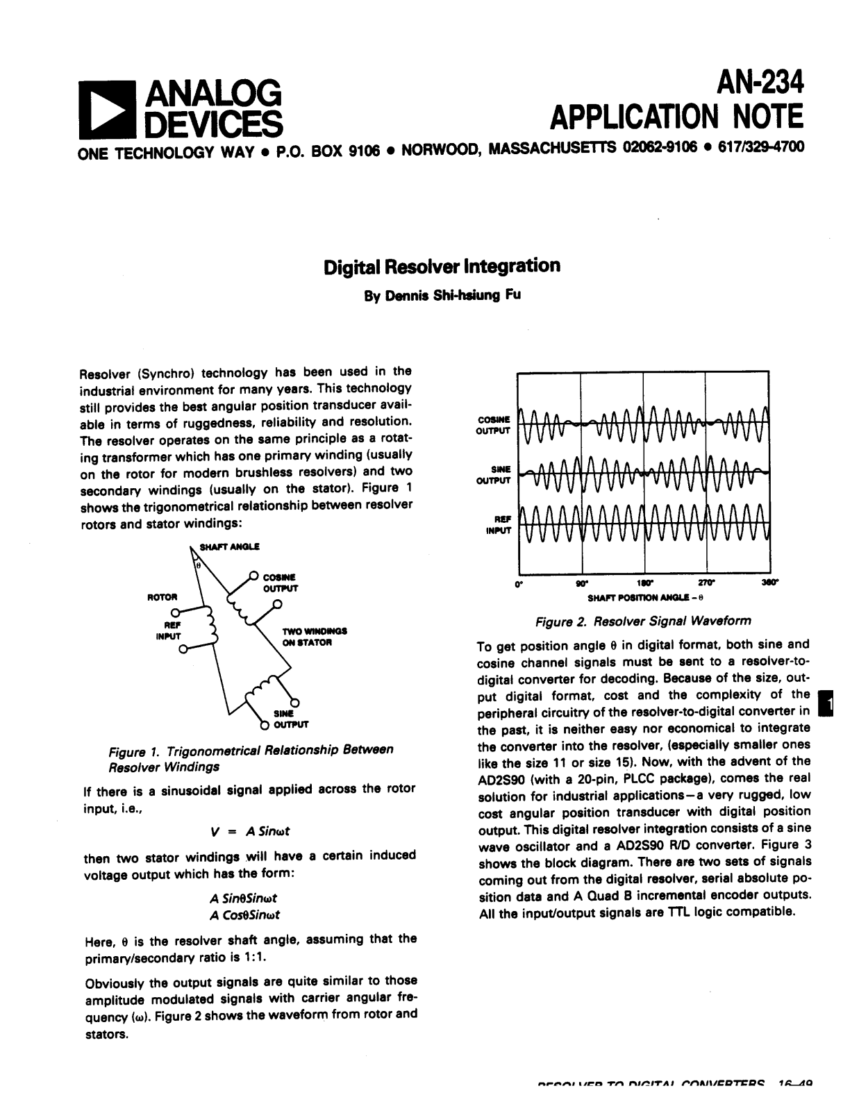 Analog Devices AN234 Application Notes