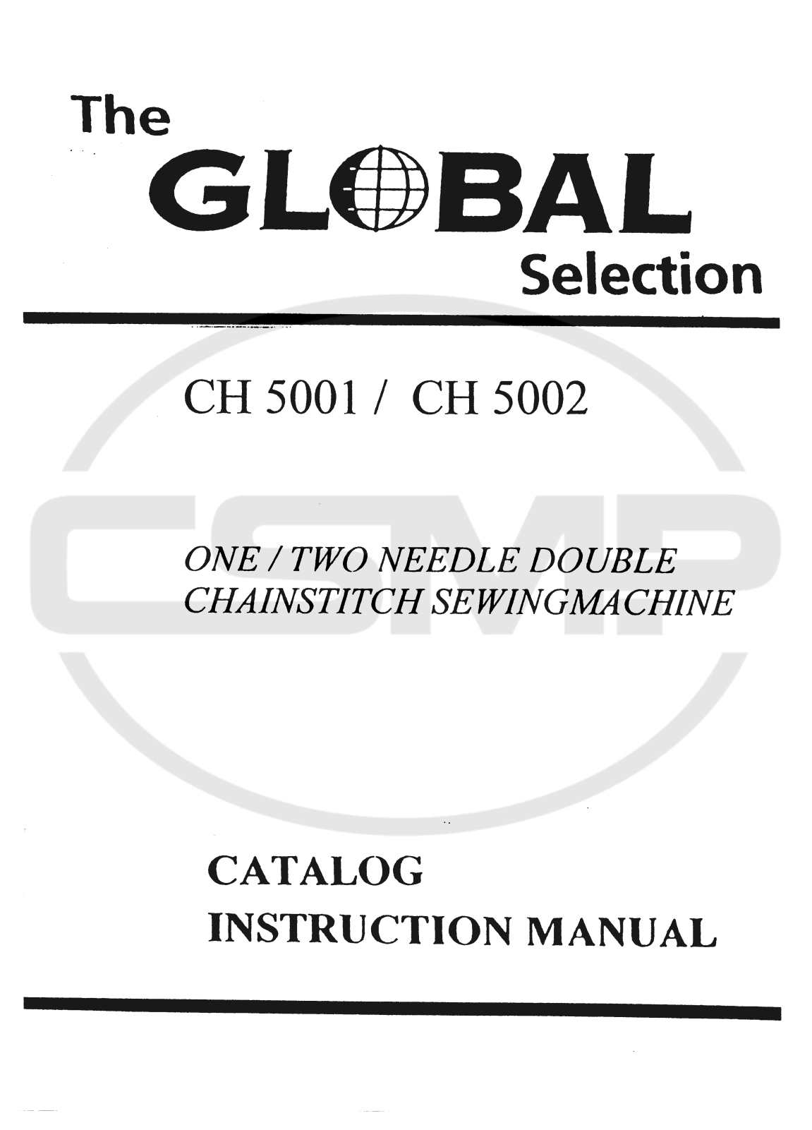 Global CH5000 Parts Book