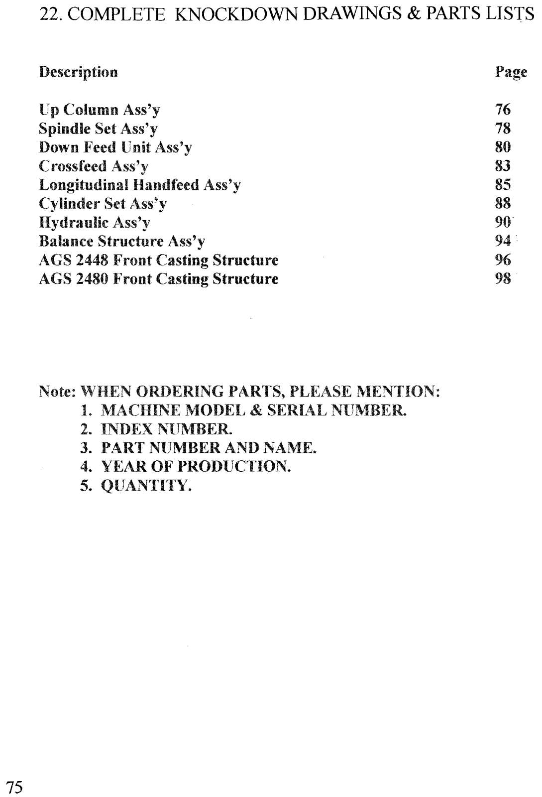 acer 2448AHD Parts List