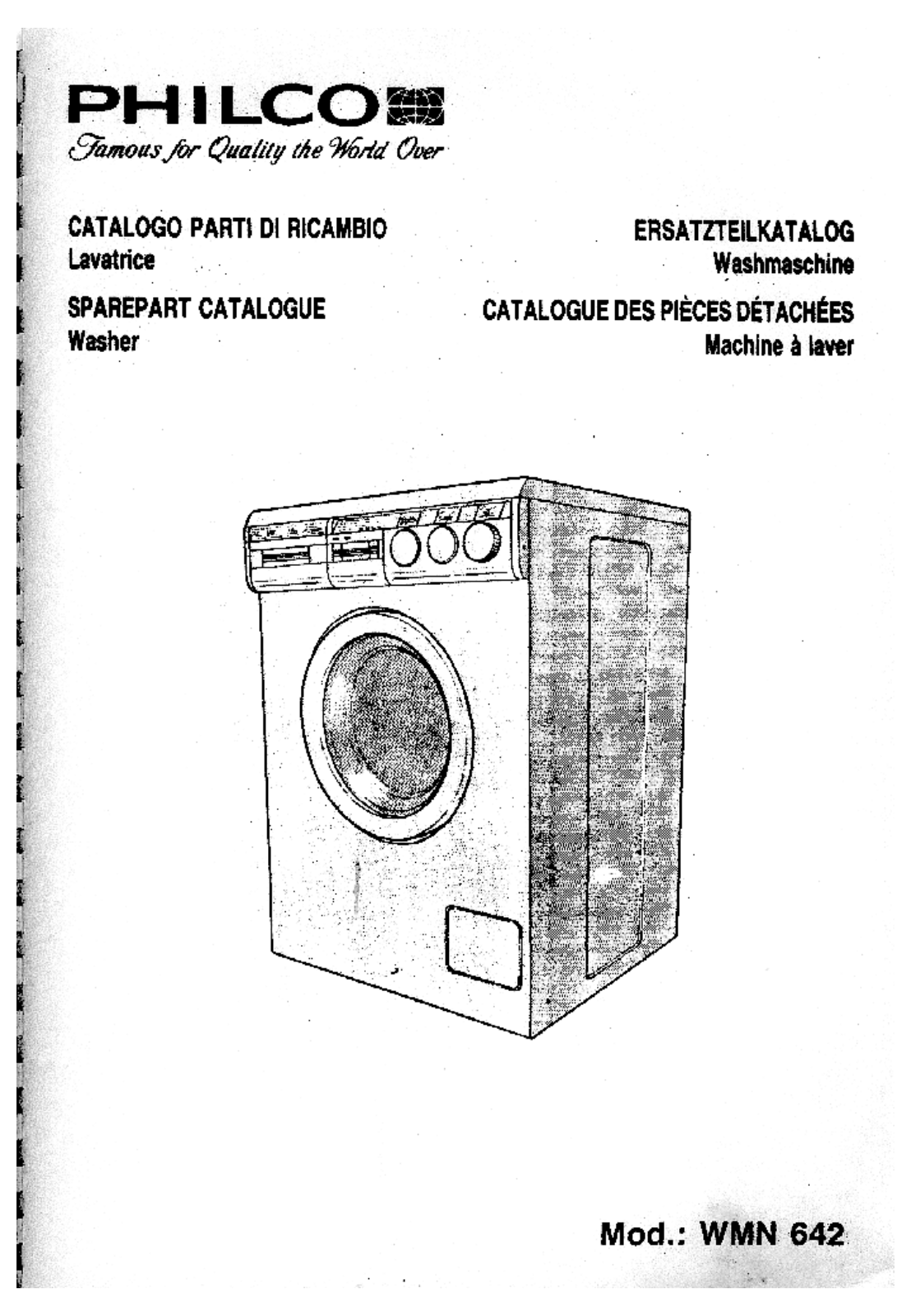 PHILCO WMN642 Service Manual