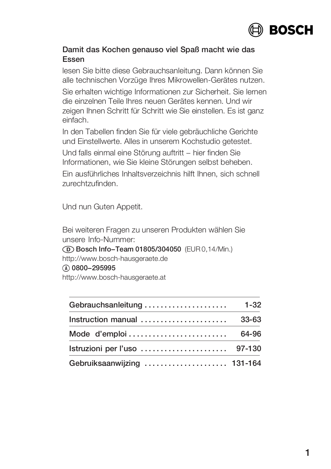 BOSCH HMT75M420, HMT75M460B, HMT75M450 User Manual