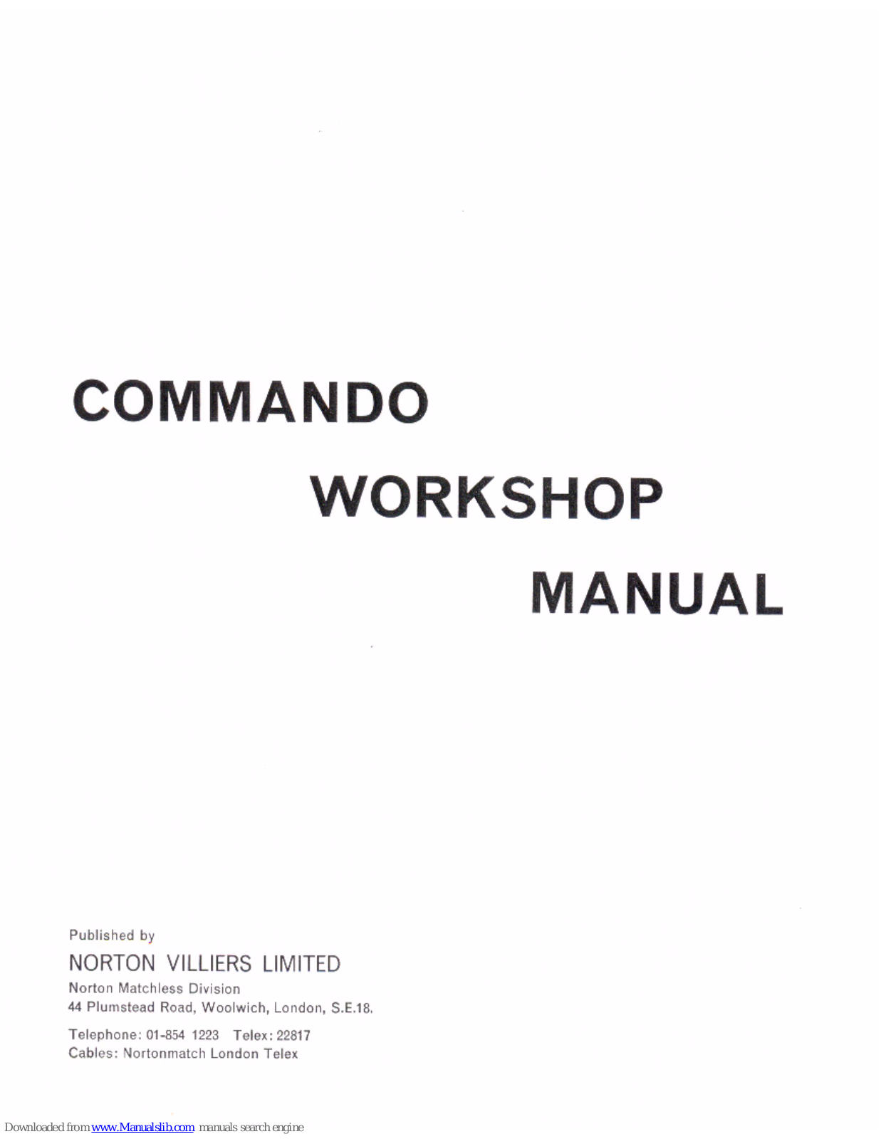 Norton Commando Workshop Manual - ManualMachine.com