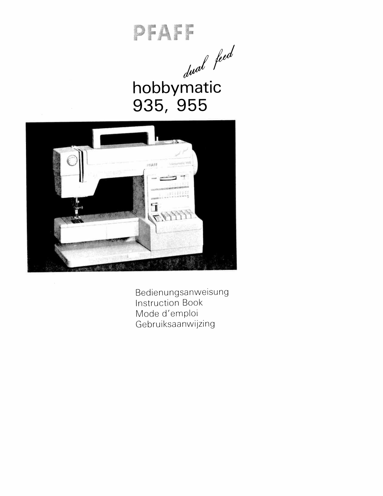 Pfaff 955, 935 User Manual - ManualMachine.com