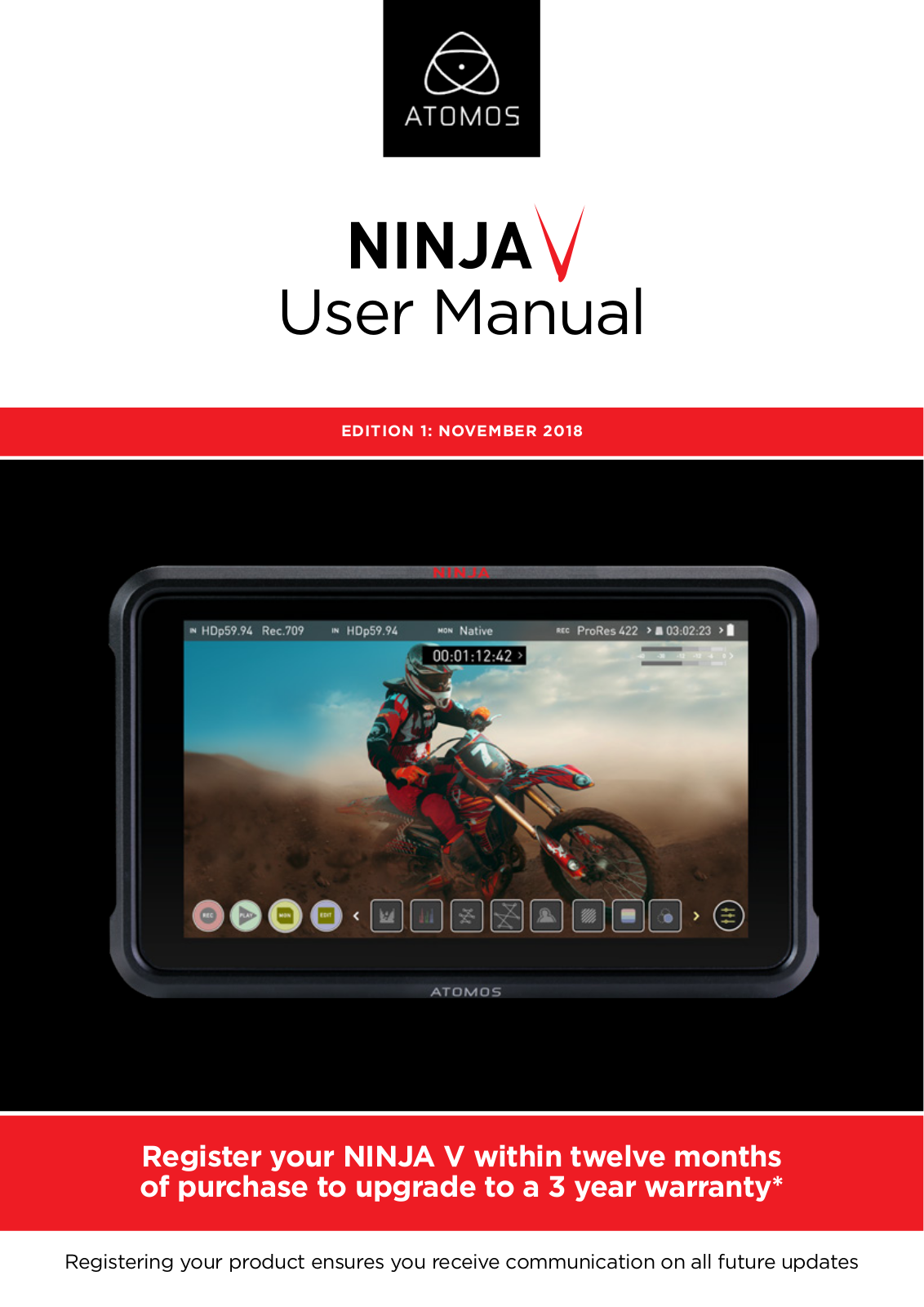 Atomos NINJA V Users Manual