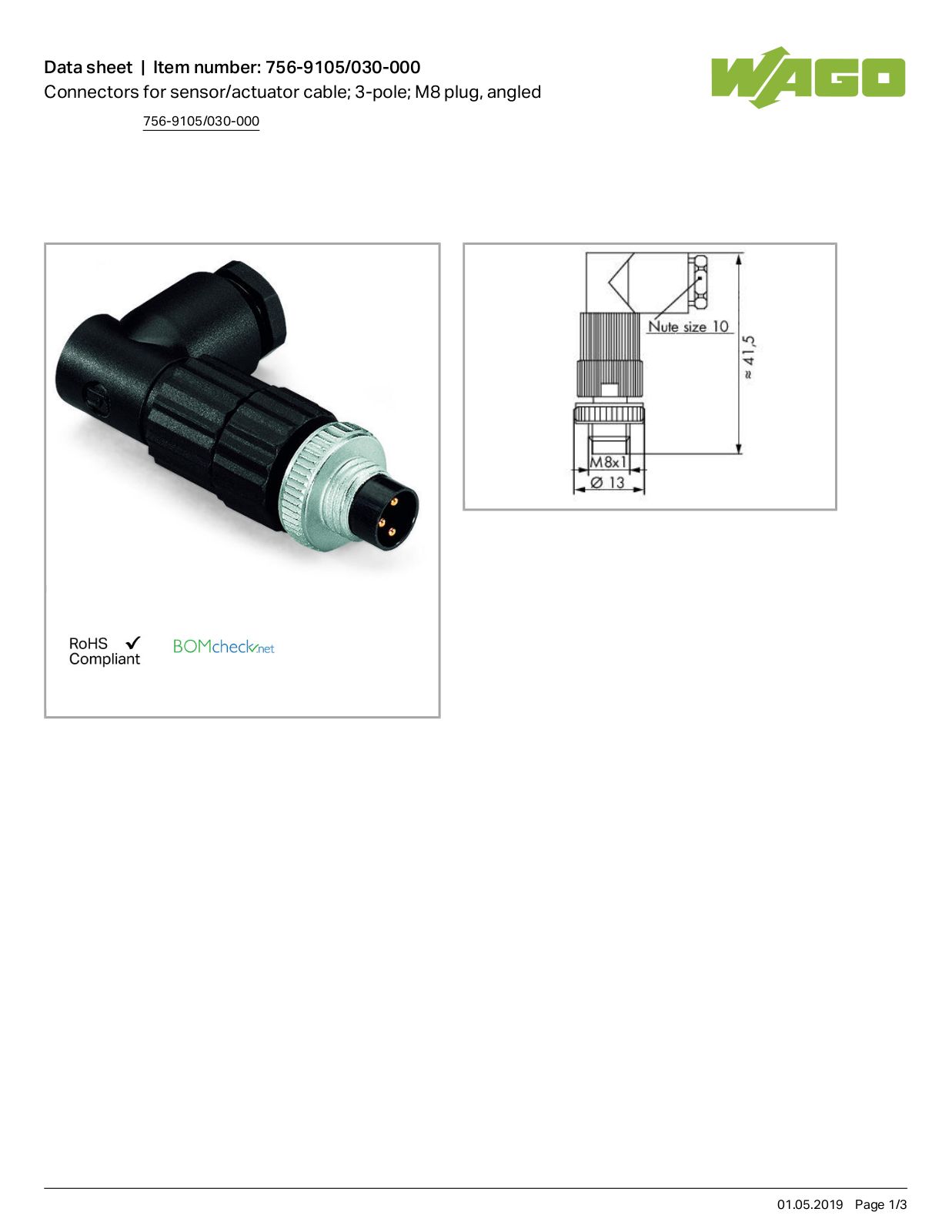 Wago 756-9105/030-000 Data Sheet