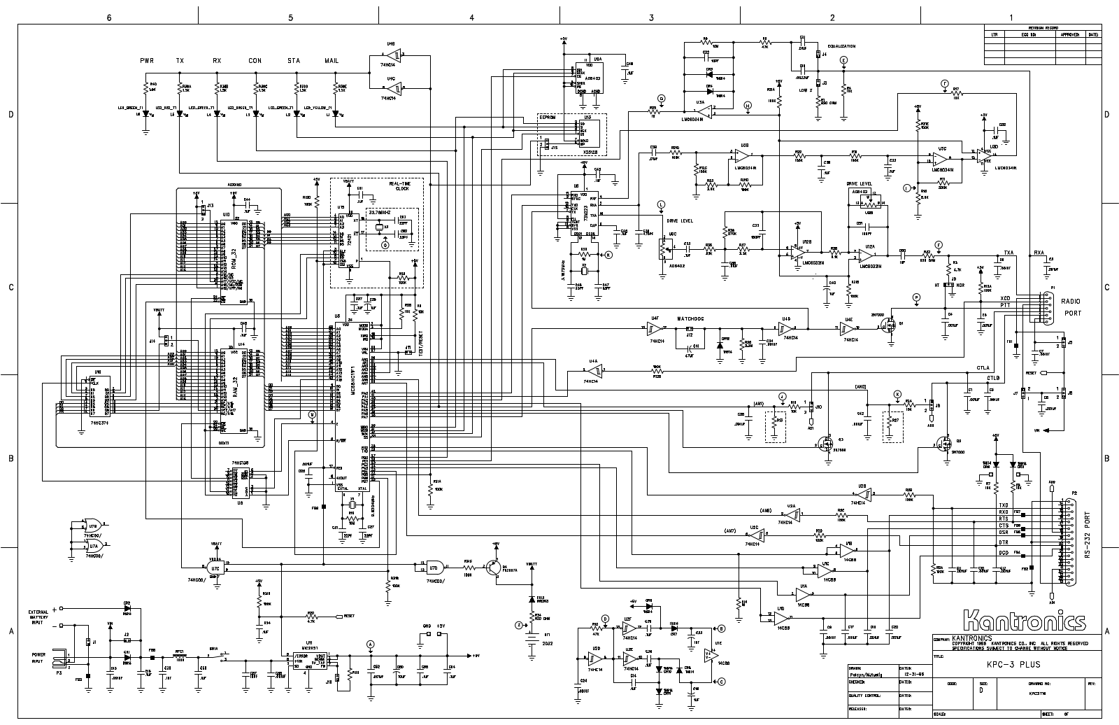 Kantronics KPC-3Plus Schematics