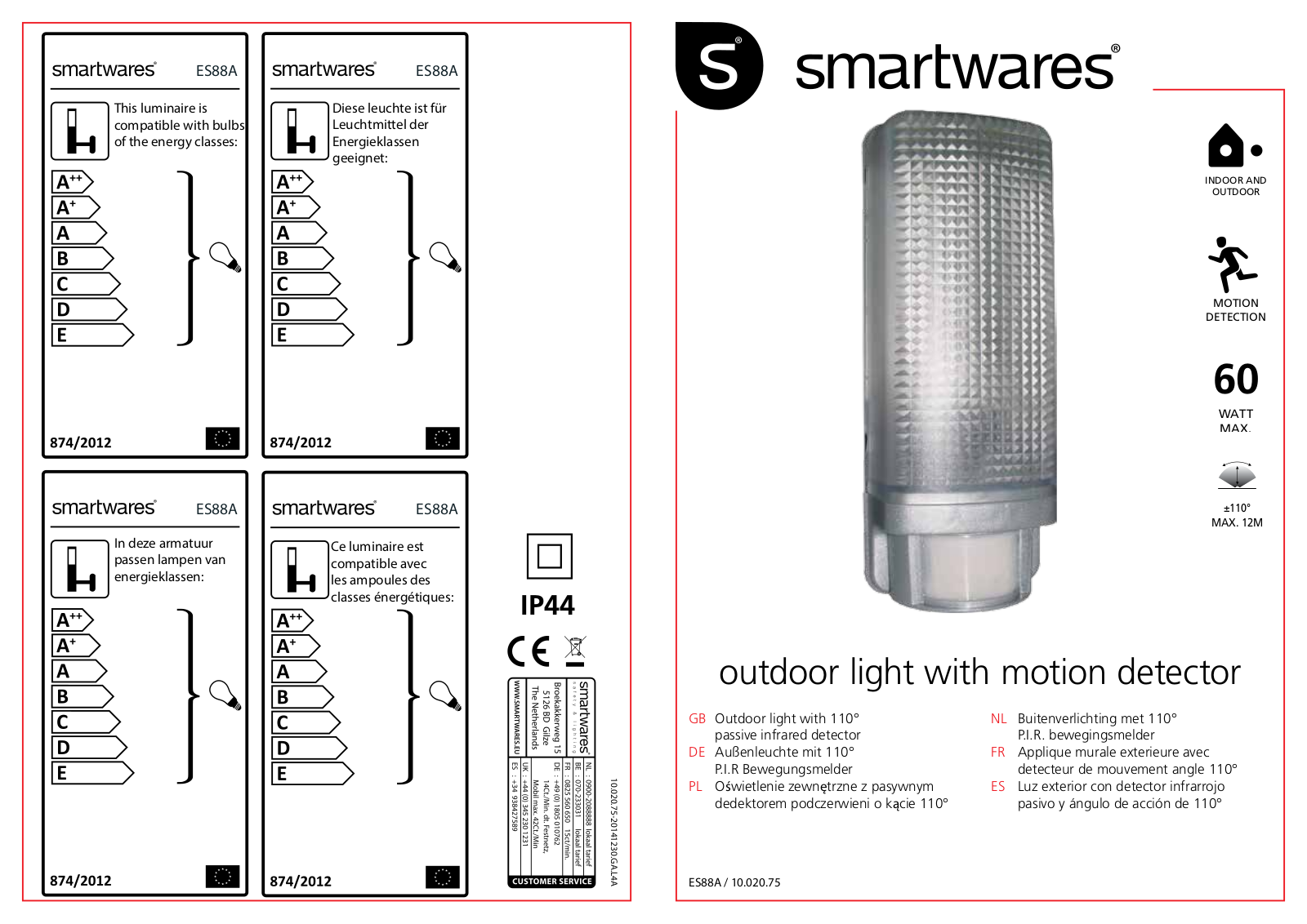 Smartwares ES88A User guide