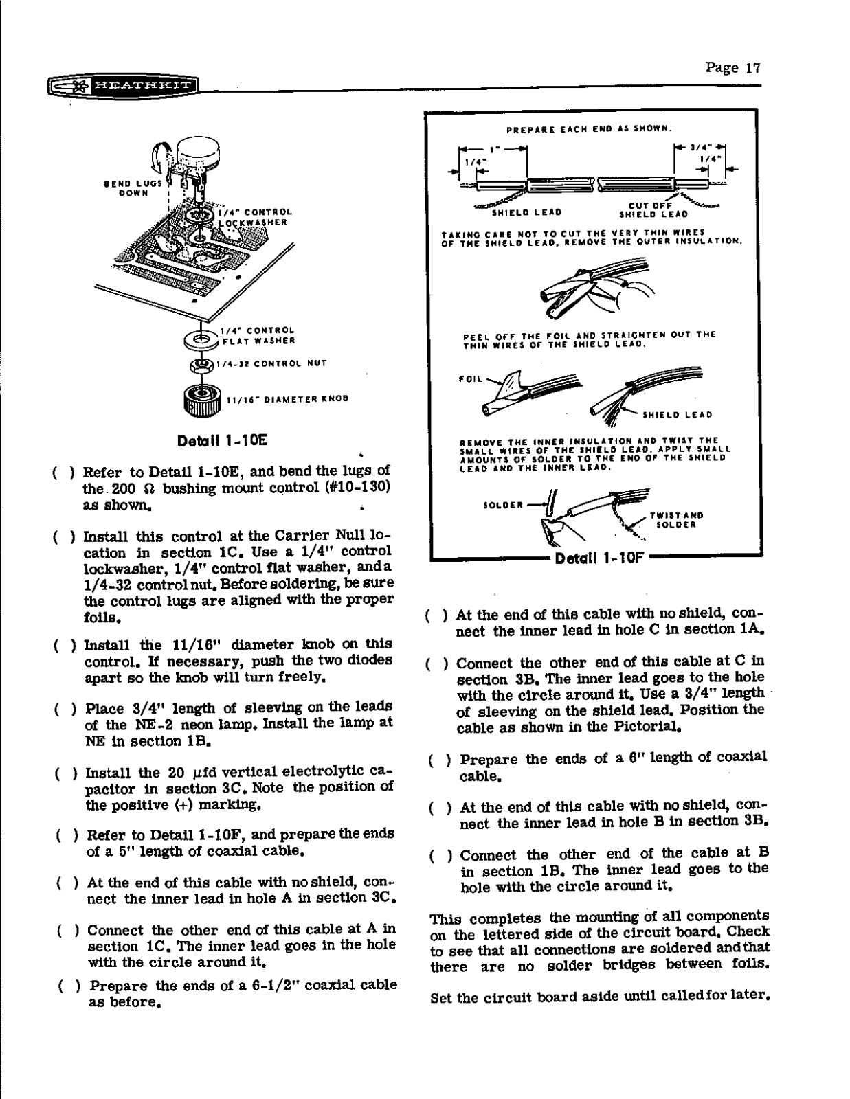 HEATHKIT HW-22a User Manual (PAGE 17)