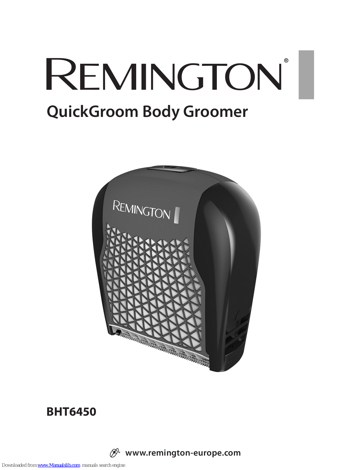 Remington QuickGroom BHT6450 User Manual